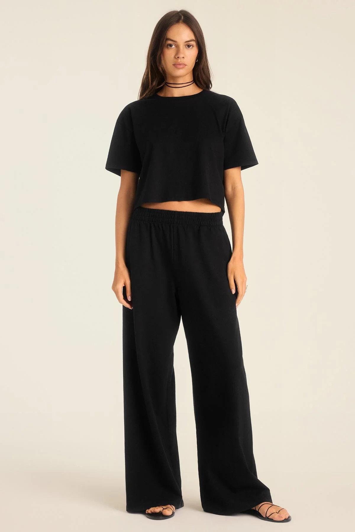688-coast-pant-black-cotton-jersey-1.webp Coast Pant - Black Cotton Jersey
