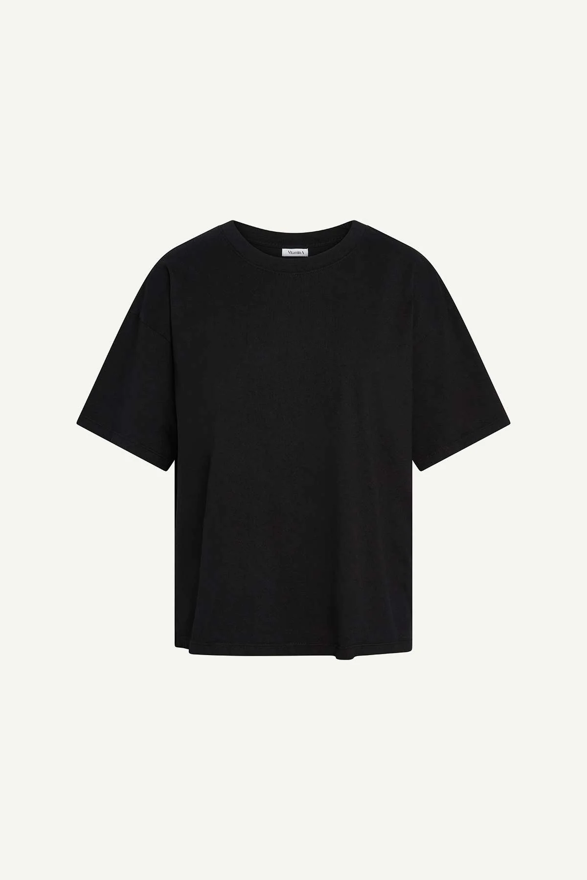 Coast Oversized Boyfriend Tee - Black Cotton Jersey