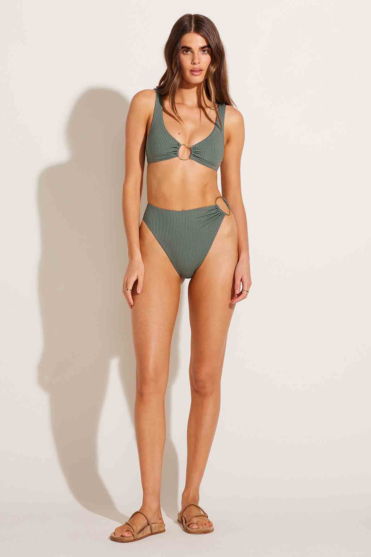 Skylar Top - Sea Green EcoRib