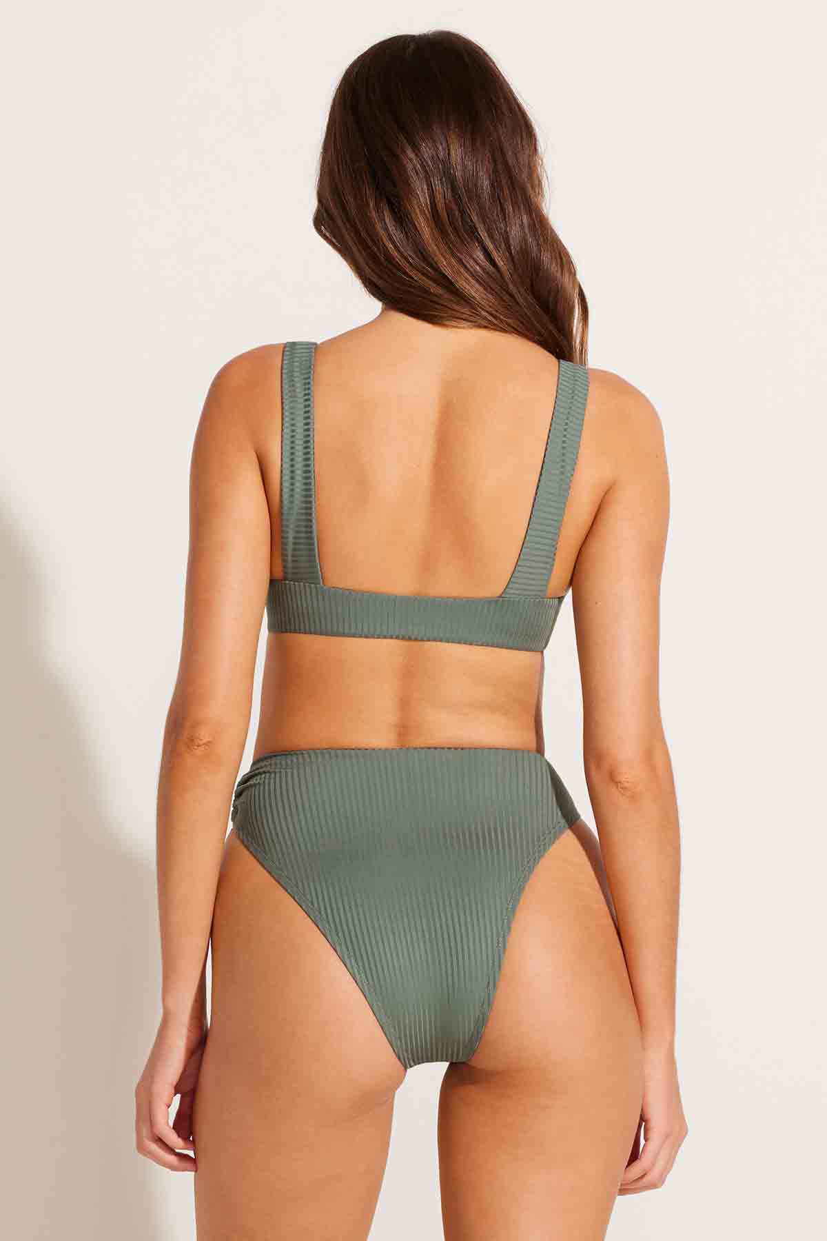Skylar Top - Sea Green EcoRib