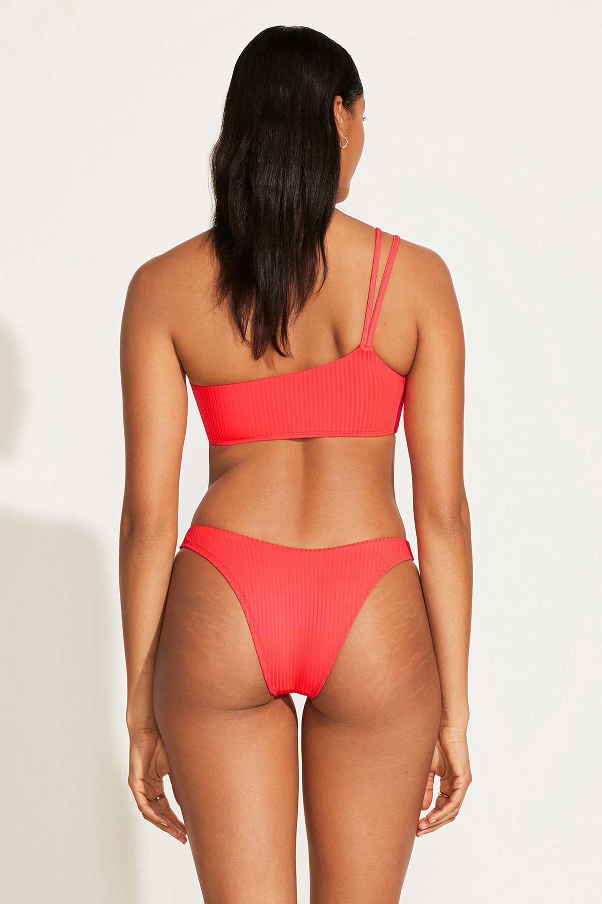 808-cosmo-one-shoulder-top-coral-glow-ecorib-bt-5.jpg Cosmo One Shoulder Top - Coral Glow EcoRib BT