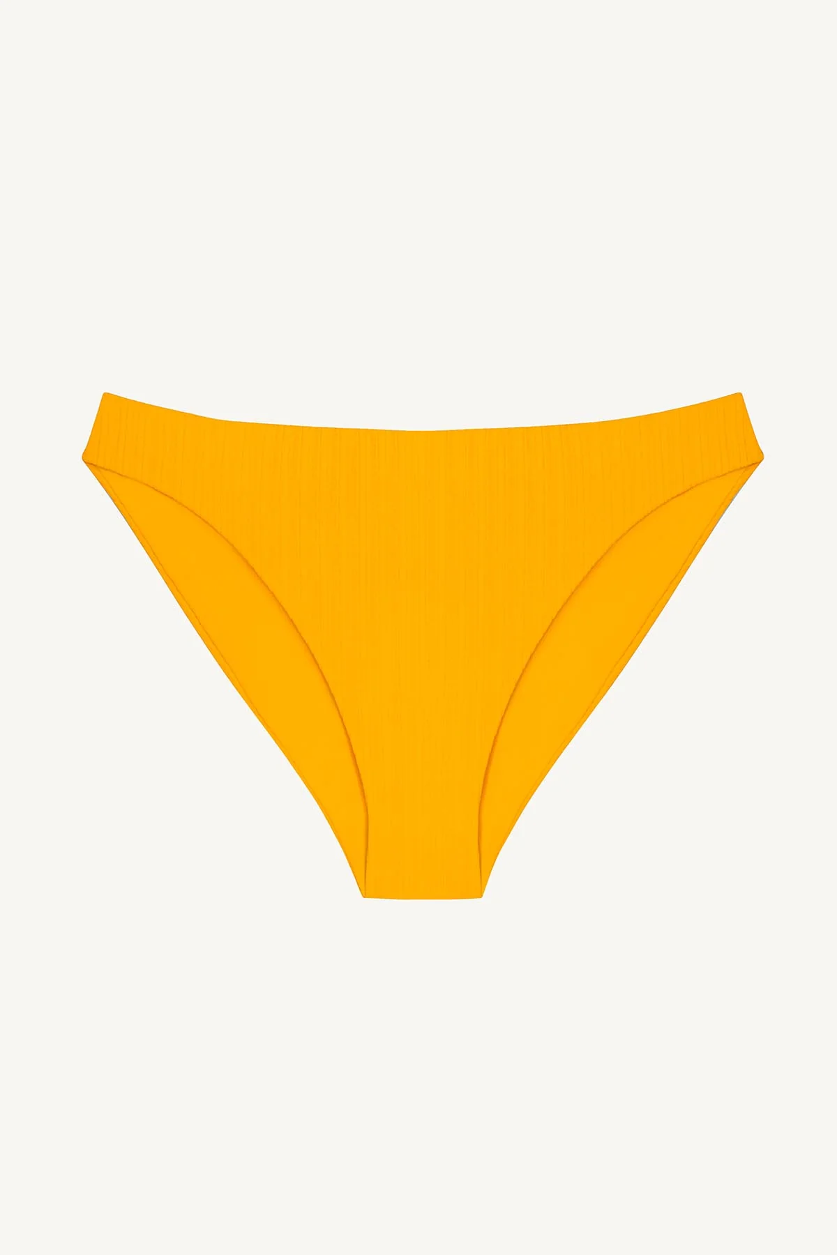 Cali High Leg Full Bottom - Sunflower Pucker Rib